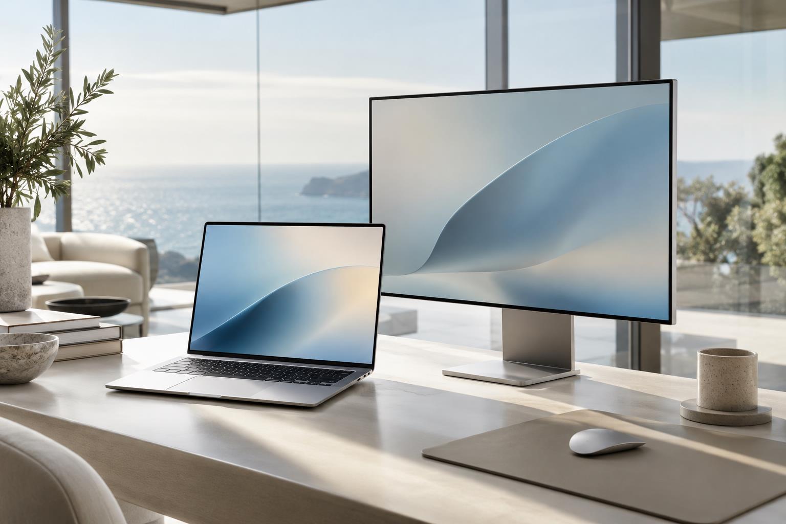 蓝鲸加速器Windows电脑版与Mac客户端桌面办公场景